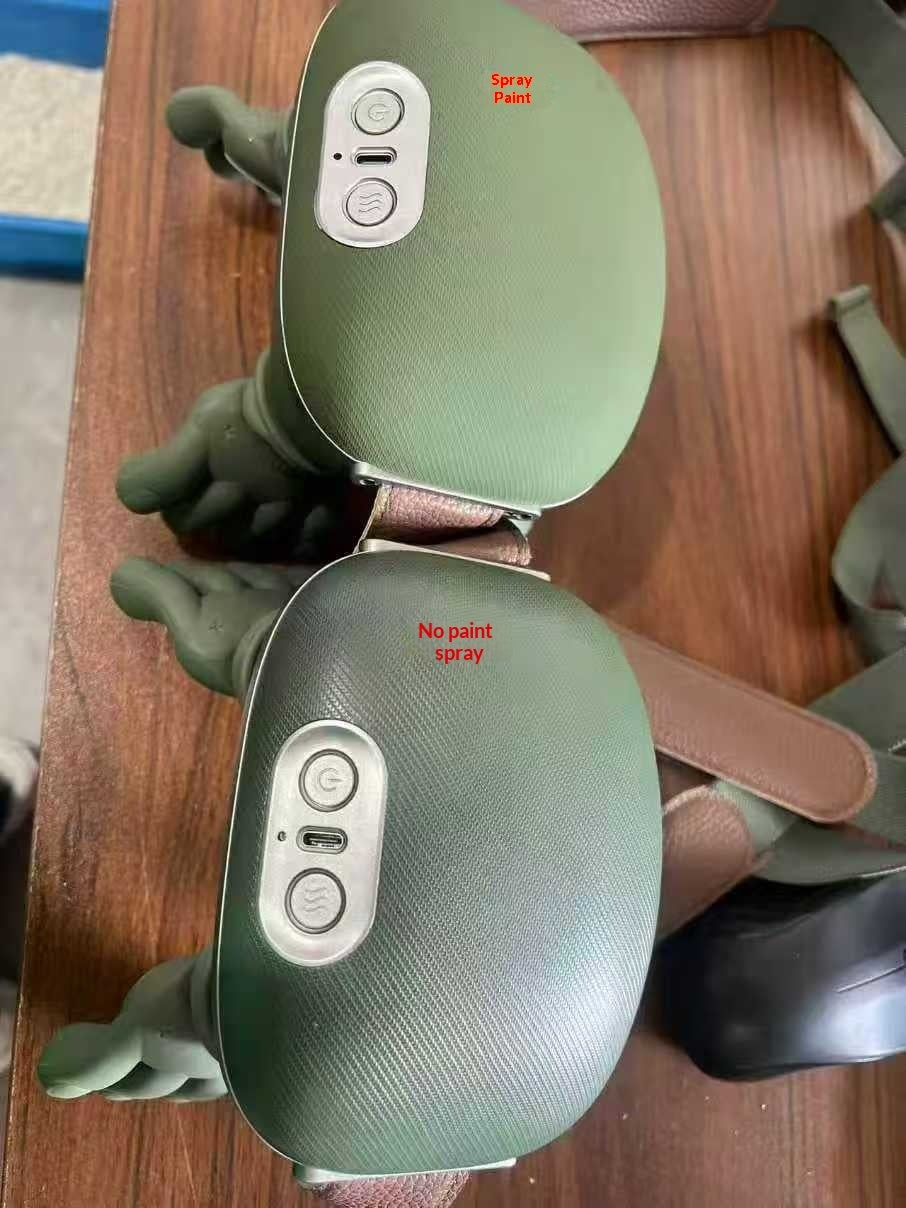 Trapezius massager showing speed settings