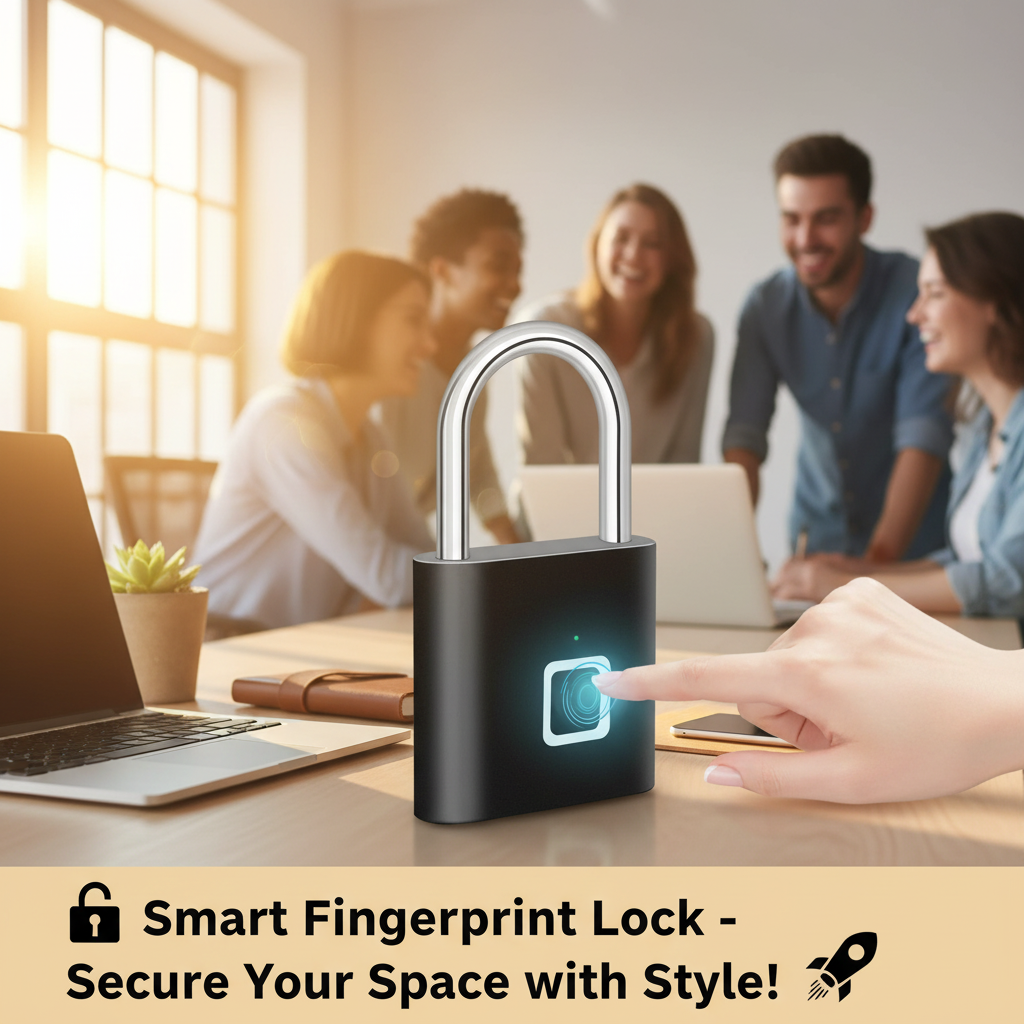 {Nova Bloom} | 🔒 Smart Biometric Fingerprint Lock - Next Gen Security! 🚀