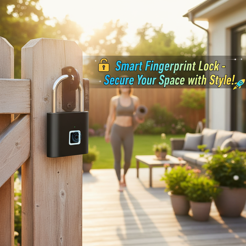 {Nova Bloom} | 🔒 Smart Biometric Fingerprint Lock - Next Gen Security! 🚀